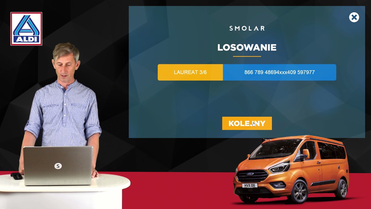 Finałowe losowanie w Loterii ALDI 2021