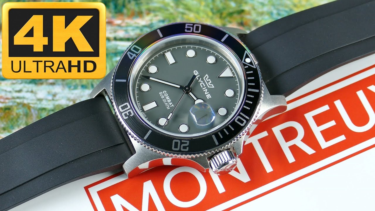 Glycine – Combat Sub 42 Quartz x Montreux Strap FKM Rubber Strap, Epic and Affordable Combo!