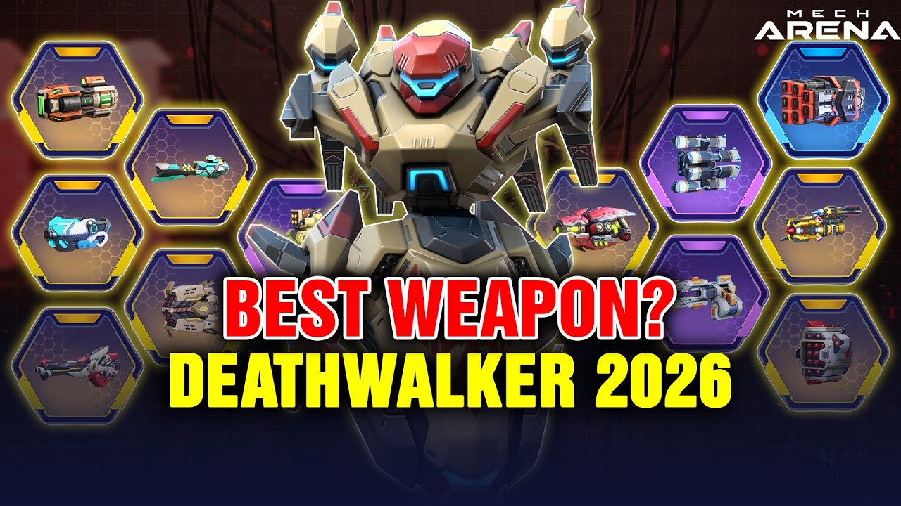 BEST Weapons for Deathwalker in 2026! | Mech Arena
