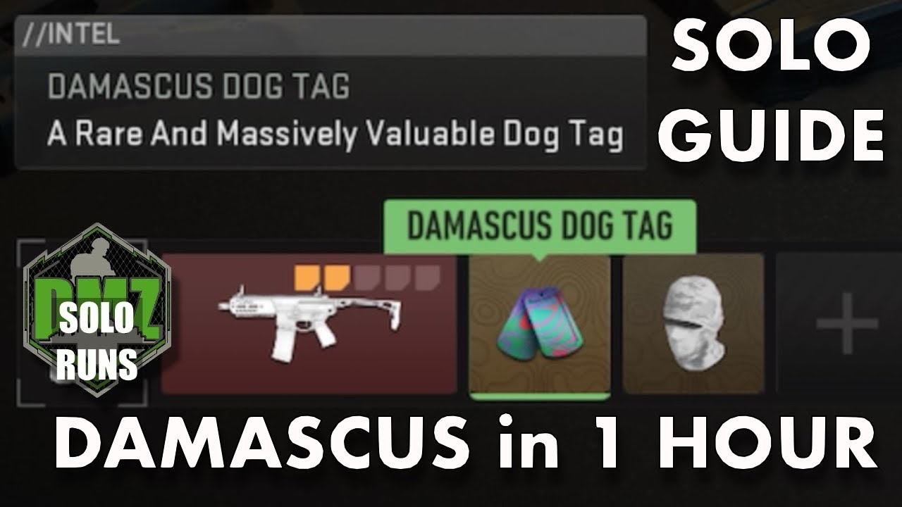 DMZ Damascus Dog Tag SOLO in 1 Hour / Serpentine Camo 1 step