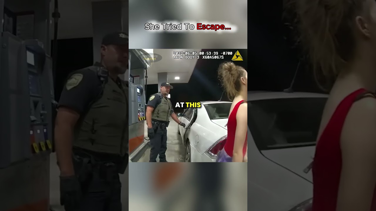Полицейский противостоит 23-летней наркозависимой 🚨...