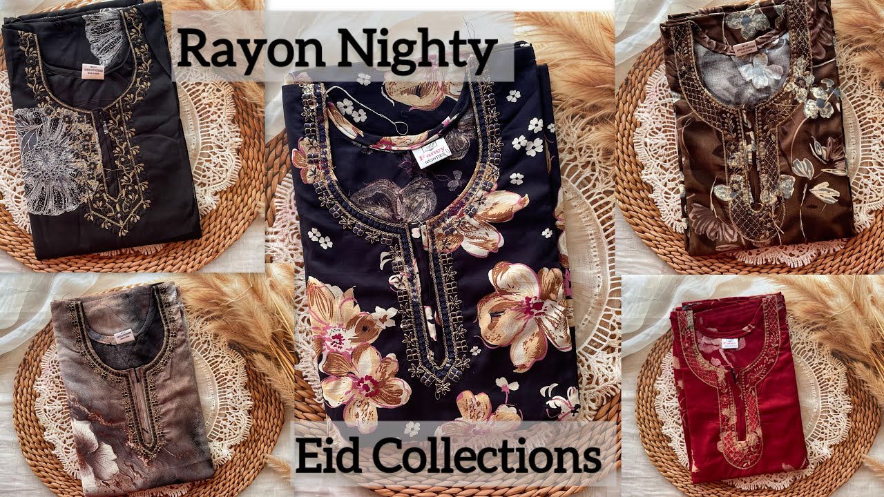 📍Rayon Nighty / Budget friendly/ #fashion /#D&Mclothing/ #trending/ #onlineshopping/#eidcollection 