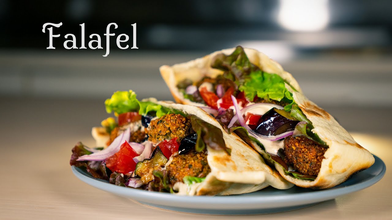 Falafel Pita Sandwich 🥙😋(ASMR)