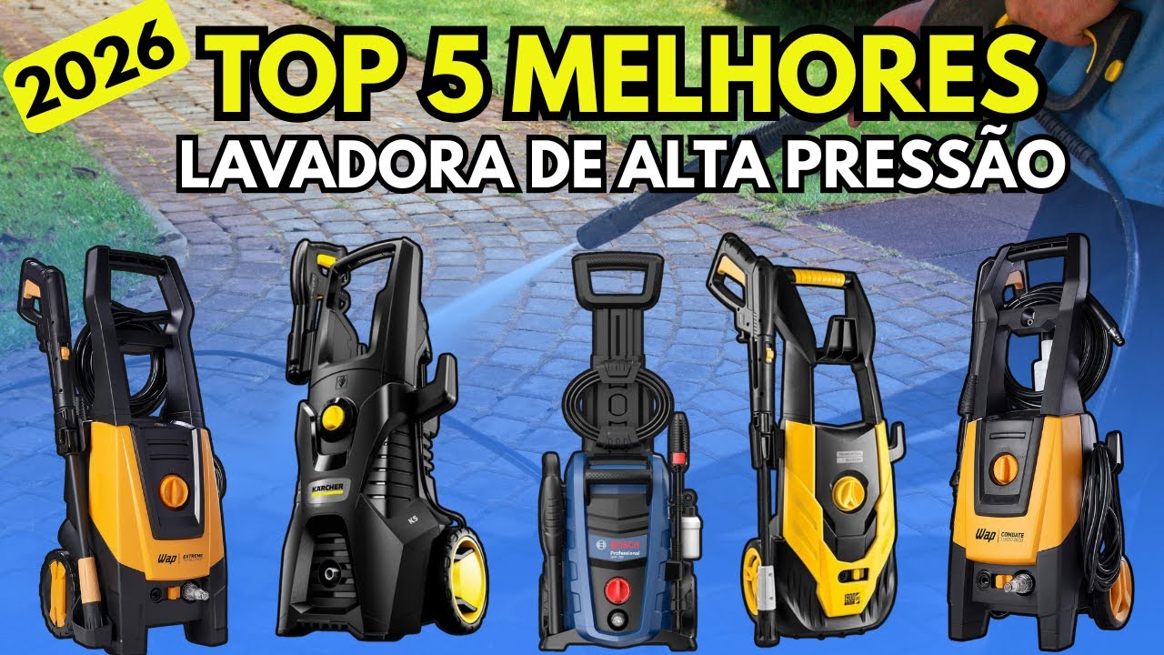 TOP 5 Melhores LAVADORAS DE ALTA PRESSÃO 2026 / As 5 Melhores LAVADORA DE ALTA PRESSÃO Para Compra!
