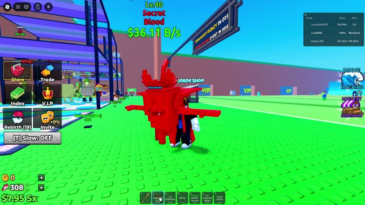 Roblox Tsunami Brain rot Max Jump | Roblox on PC | Roblox Gameplay | Roblox #roblox #brainrot