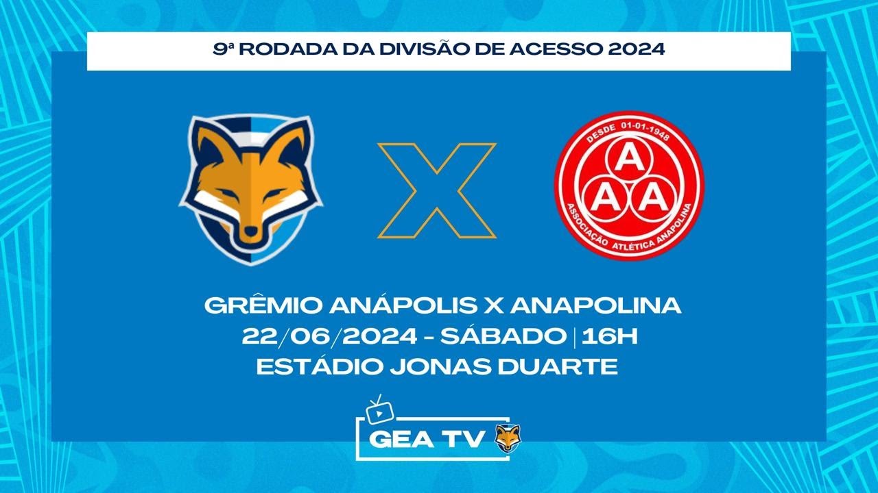 Grêmio Anápolis 2 X 1 Anapolina Camp. Goiano Divisão de acesso 2024