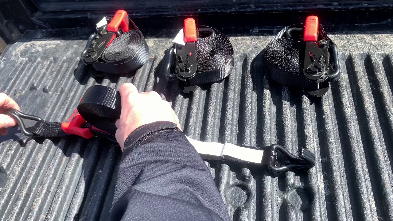 Ratchet strap storage