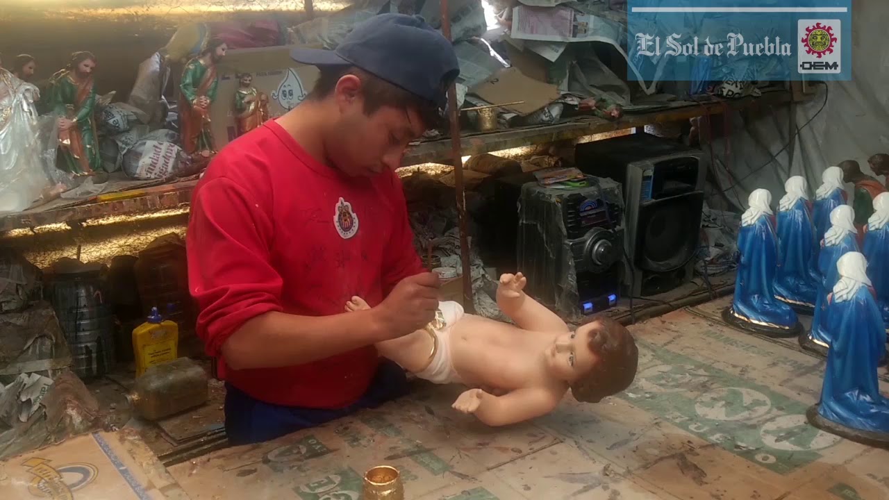 Recrean en Amozoc el pesebre de Belén