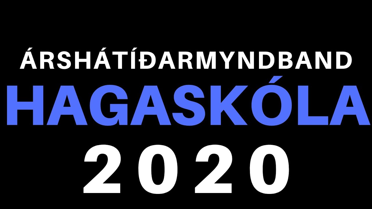 &Aacute;RSH&Aacute;T&Iacute;&ETH;ARMYNDBAND HAGASK&Oacute;LA 2020