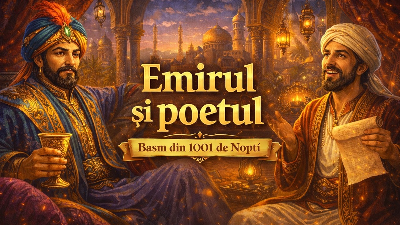 Emirul și Poetul: Când cuvântul valorează mai mult decât aurul - Basm din 1001 de nopți 🐪