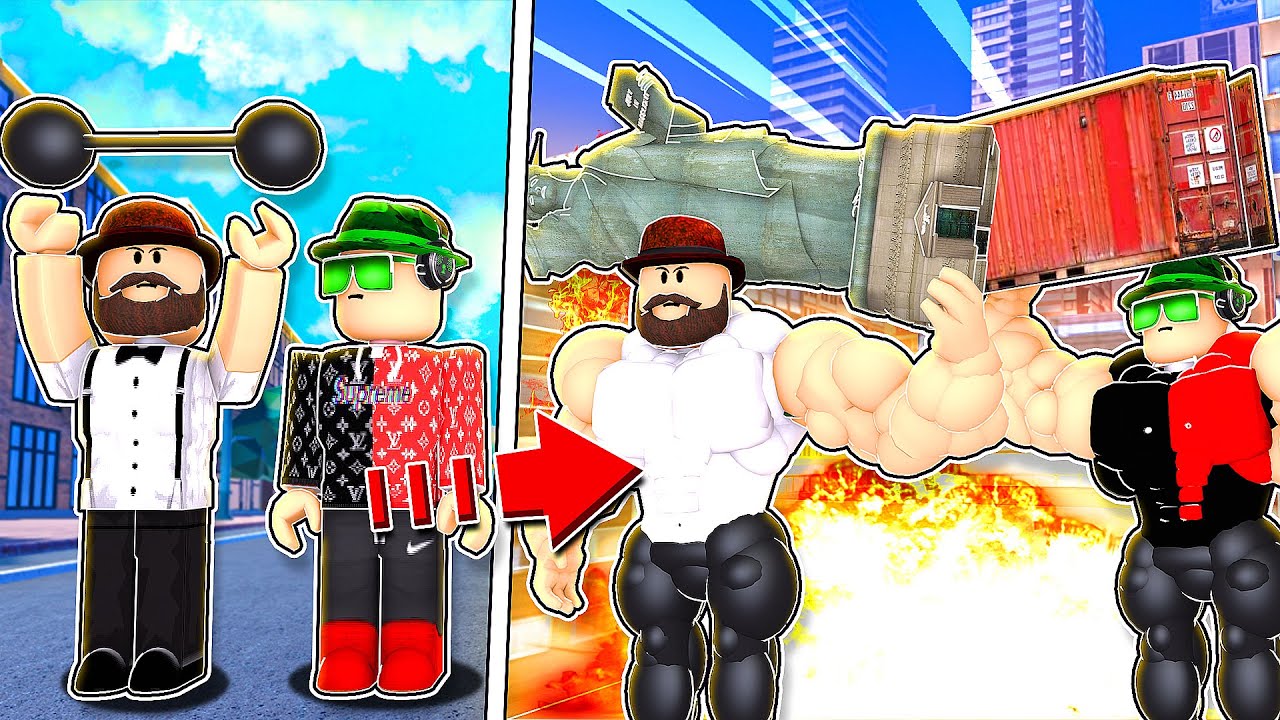 BECOMING A STRONGEST MAN in ROBLOX STRONGMAN SIMULATOR