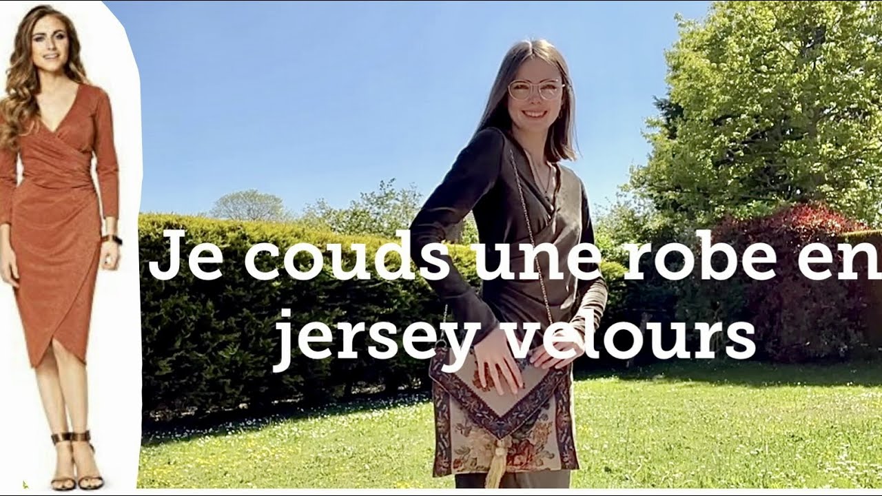 Je couds ma robe en jersey velours #couture #sewing #sewingtips