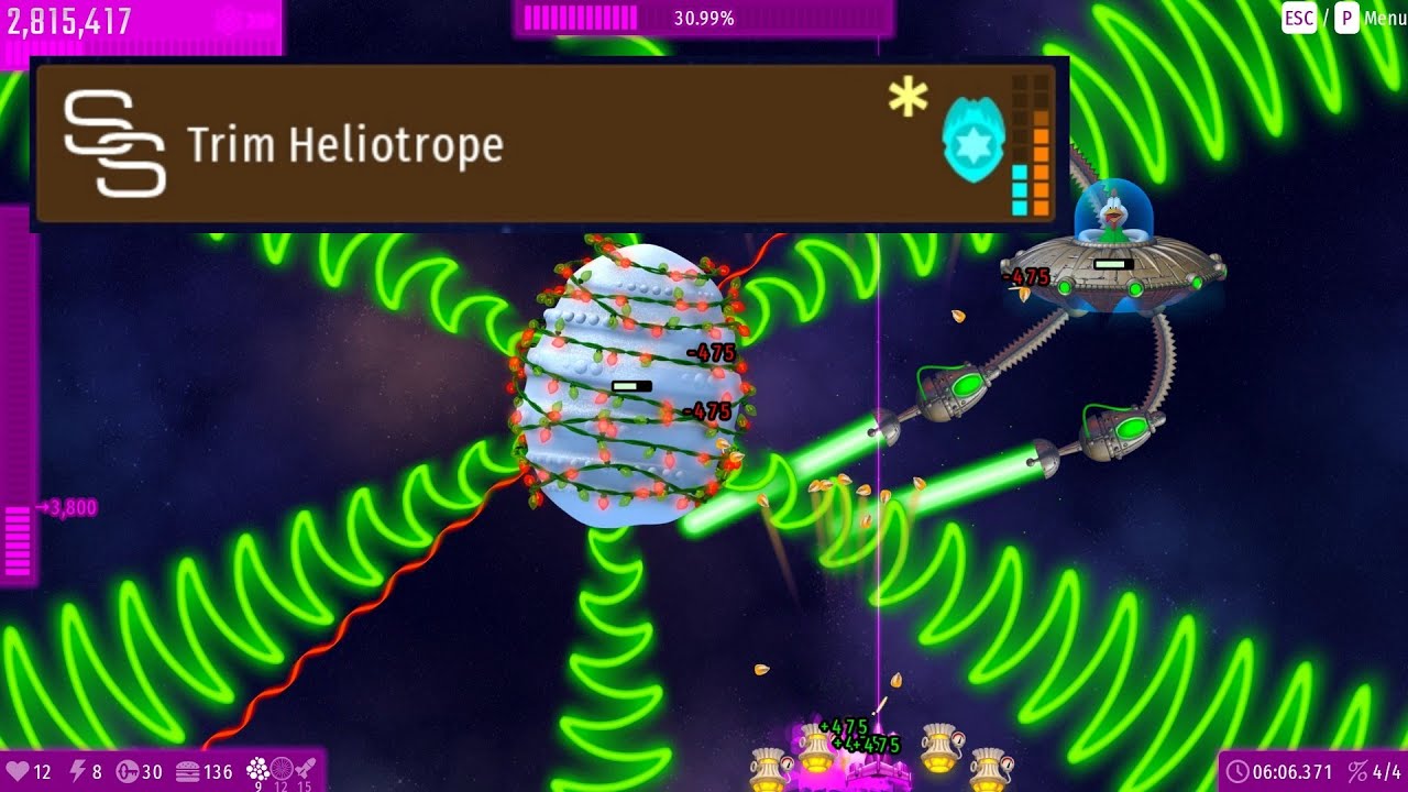 Mission Double Team 1: Trim Heliotrope | Tập chế độ Cặp Đôi Cực Khó | Chicken Invaders Universe