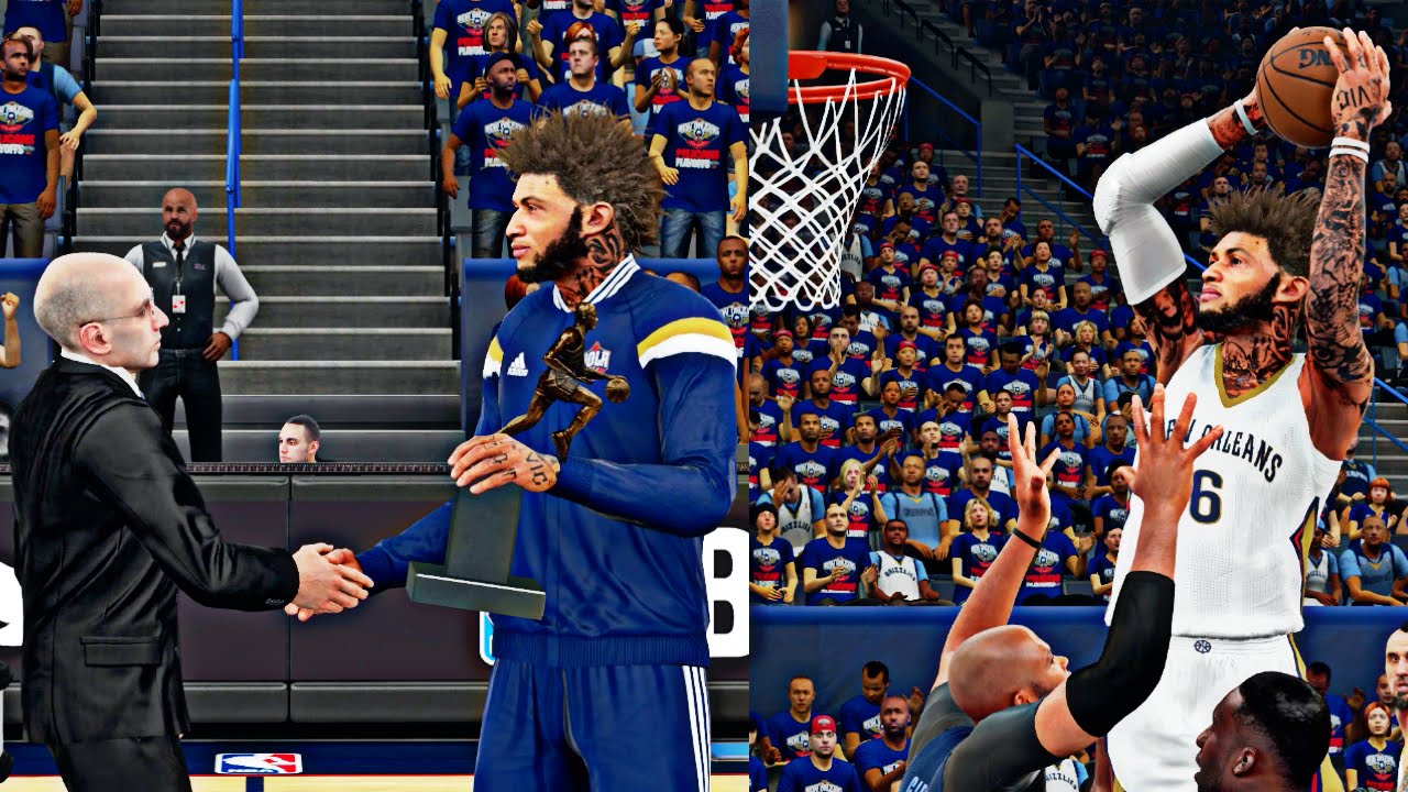 NBA 2K16 MyCAREER Playoffs - R1G1 | Emotional MVP Ceremony Speech, Cam POSTER DUNK In Playoff Debut