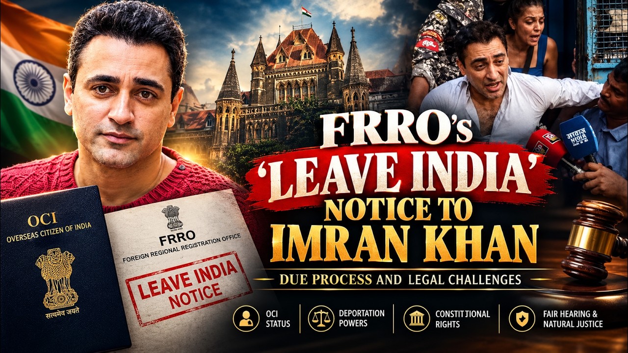 FRRO&rsquo;s &lsquo;Leave India&rsquo; Notice to Imran Khan: Due Process and Legal Challenges