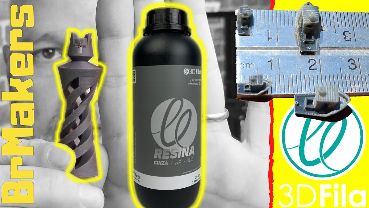 Resina 3D Cinza da 3Dfila - Bora TESTAR | Só R$179,00 |