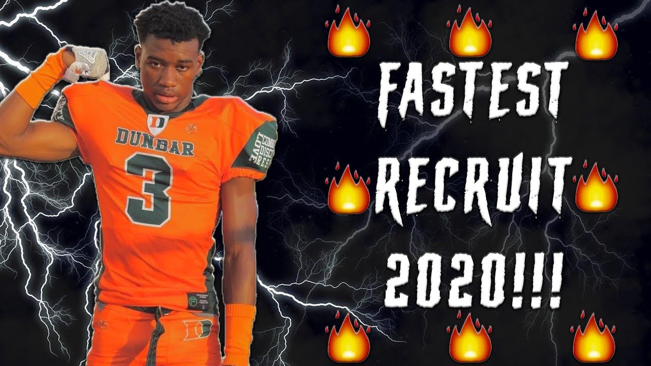 The REAL FASTEST High School Football Player [2020] l Sharpe Sports