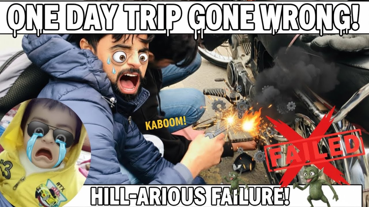 One day trip gone wrong 😡Bike ne bohat zalil Kia hamy or subscriber se Bhi mil liya😜