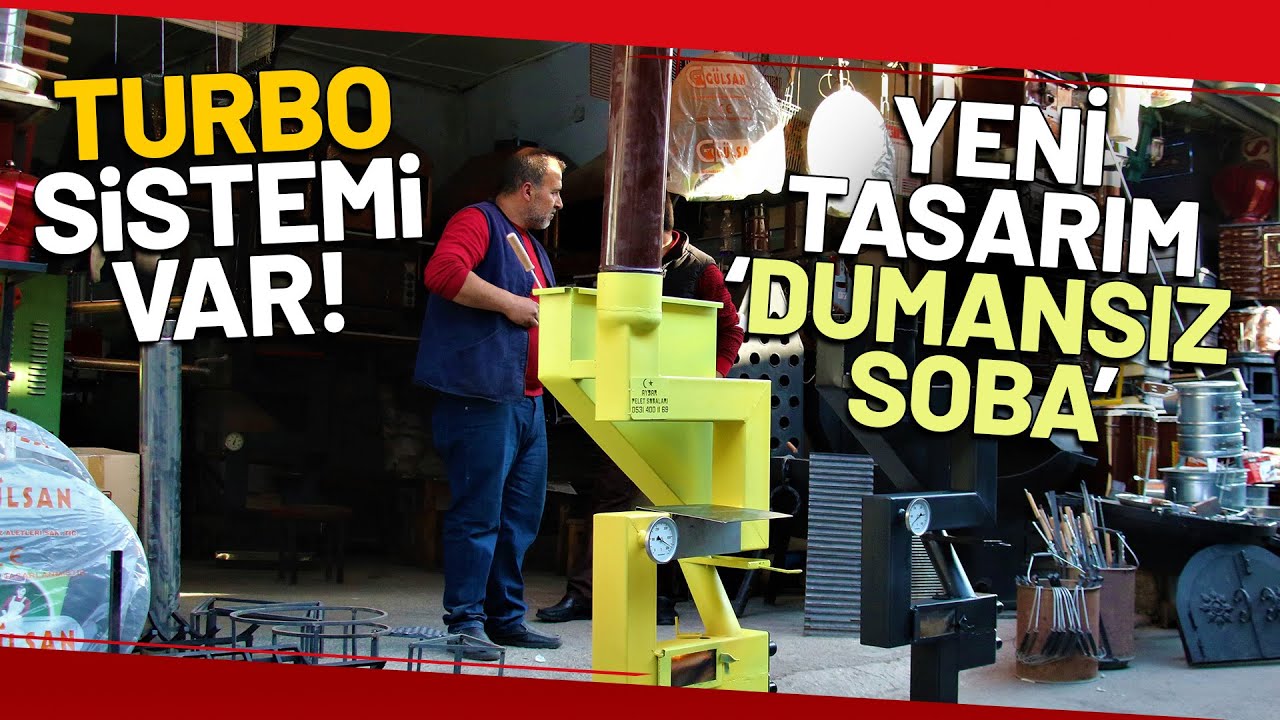 Turbo Sistemli İlginç Soba! Bacası Var Ama Dumanı Yok...