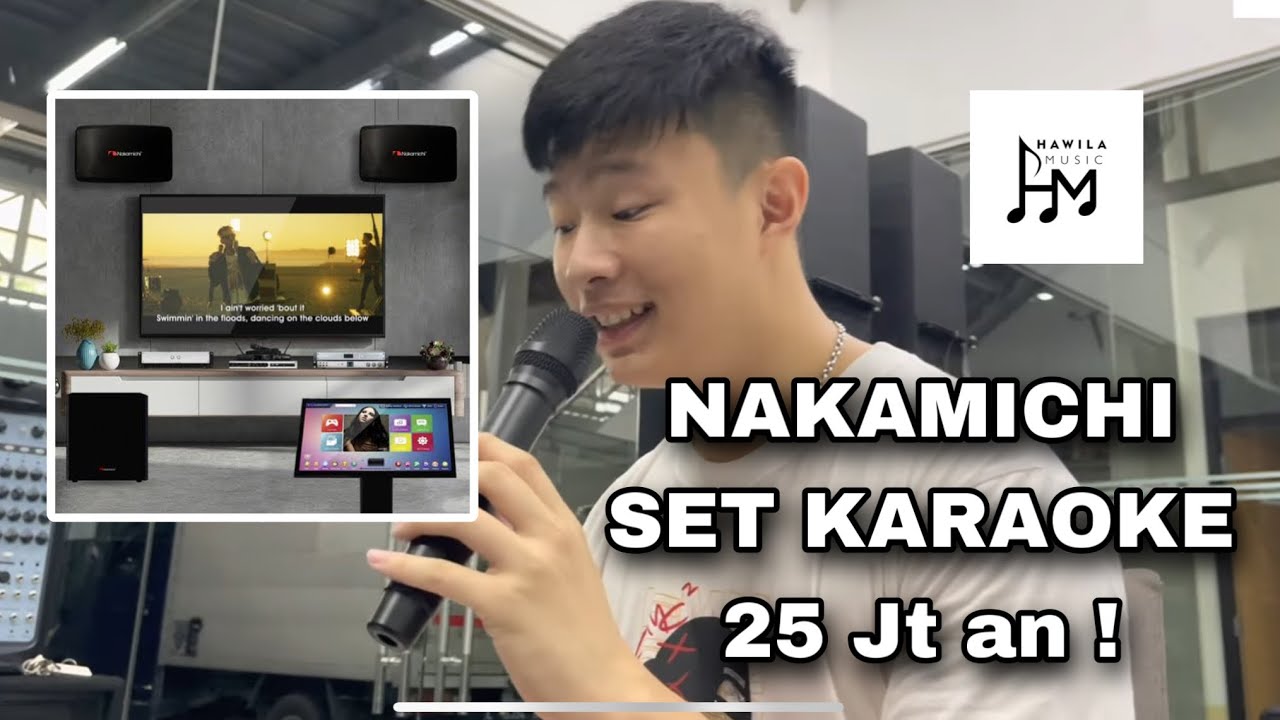 Alat Karaoke Mewah by Nakamichi Sound speaker set & Karaoke player by AudioBank