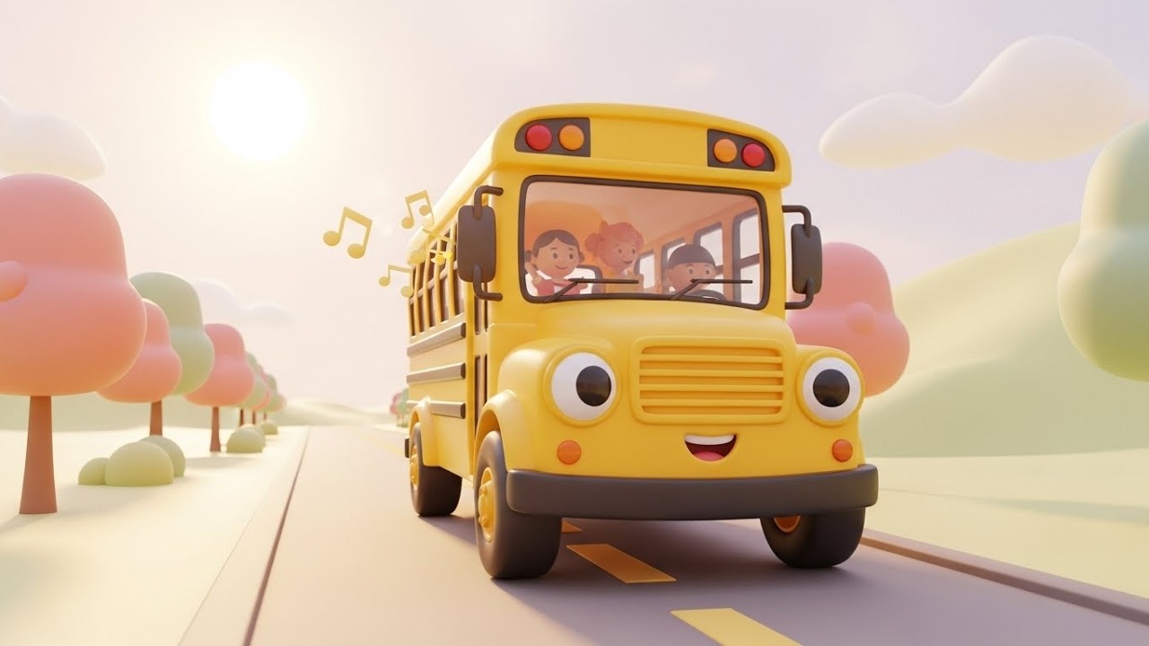 Школьный автобус поет утреннюю песню 🚌🎶 | Мультфильм для детей и весёлые приключения
