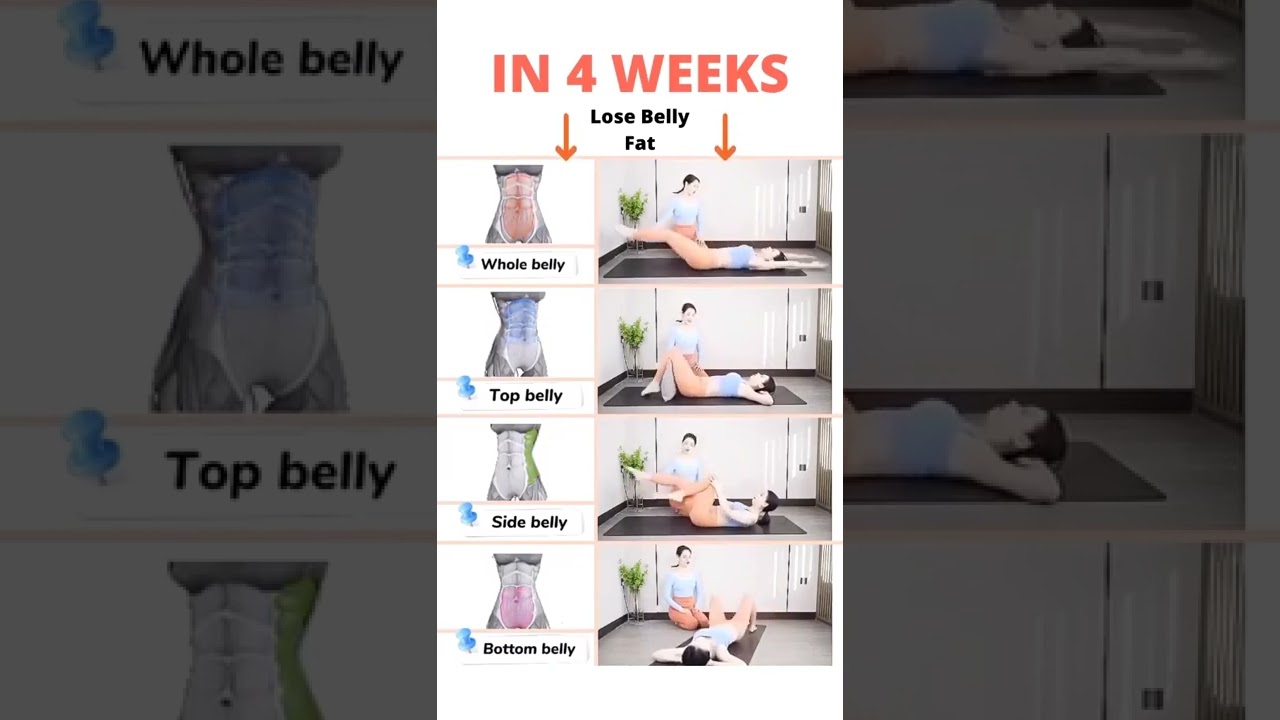 30 minutes Before Bed  EASY EXERCISE TO LOSE BELLY FAT FAST IN 4 WEEKS #weightloss #thinbody
