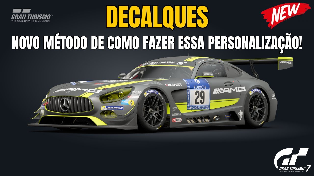 NOVO MÉTODO DE COMO COLOCAR DECALQUES PERSONALIZADOS NO GRAN TURISMO 7