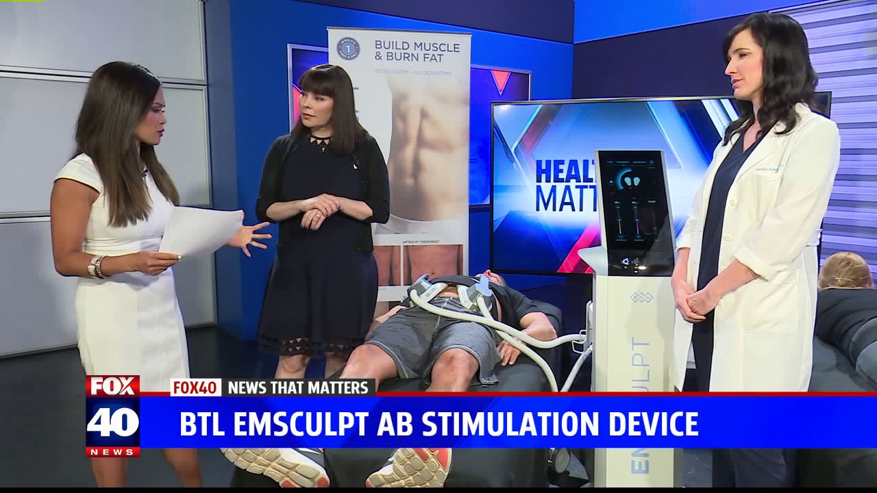 Emsculpt Demo on Fox 40
