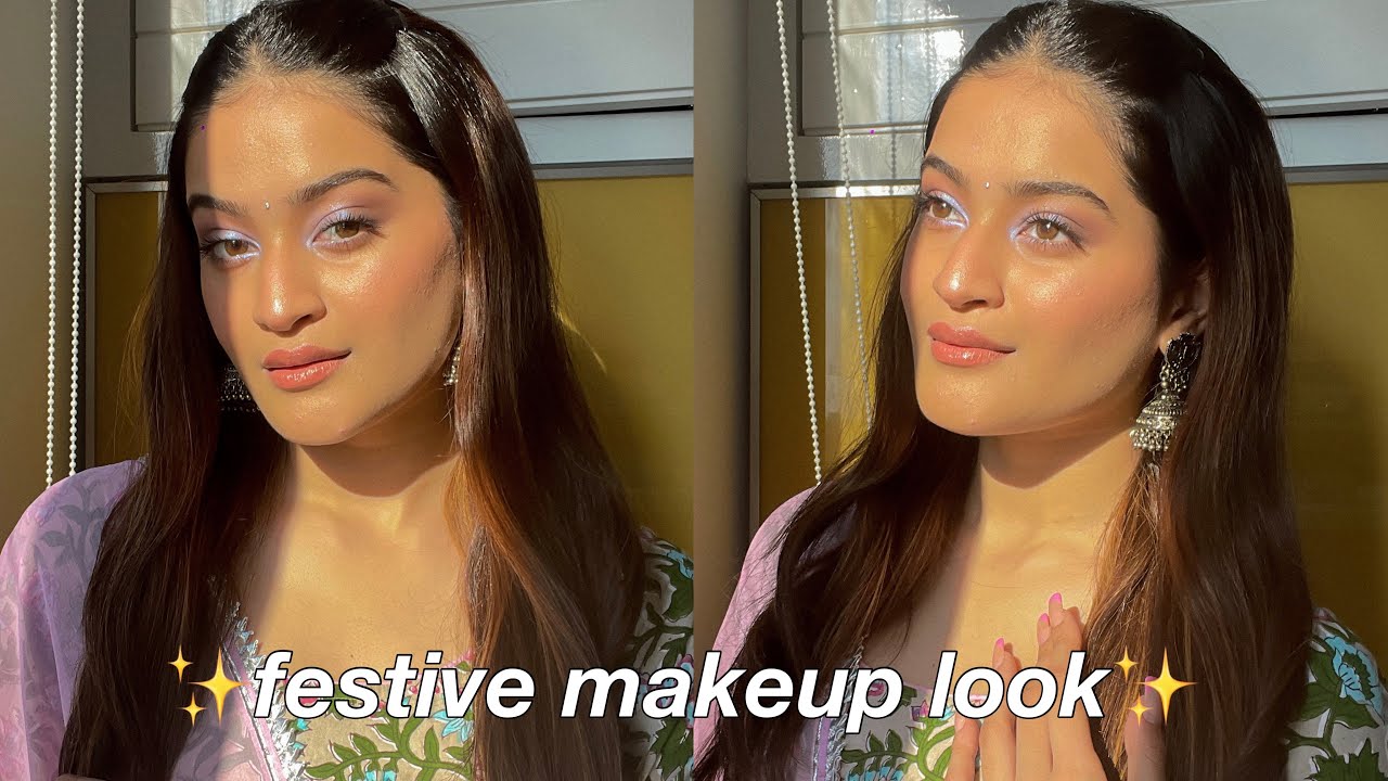 Festive Makeup Look ✨ | step by step guide | nishkabhura