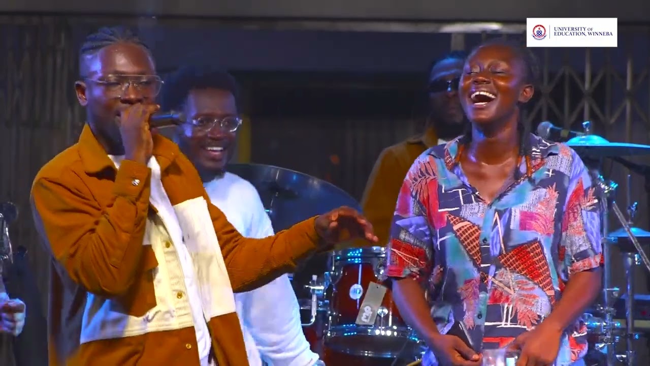 The band Fra! heat performance at the University of Education, Winneba