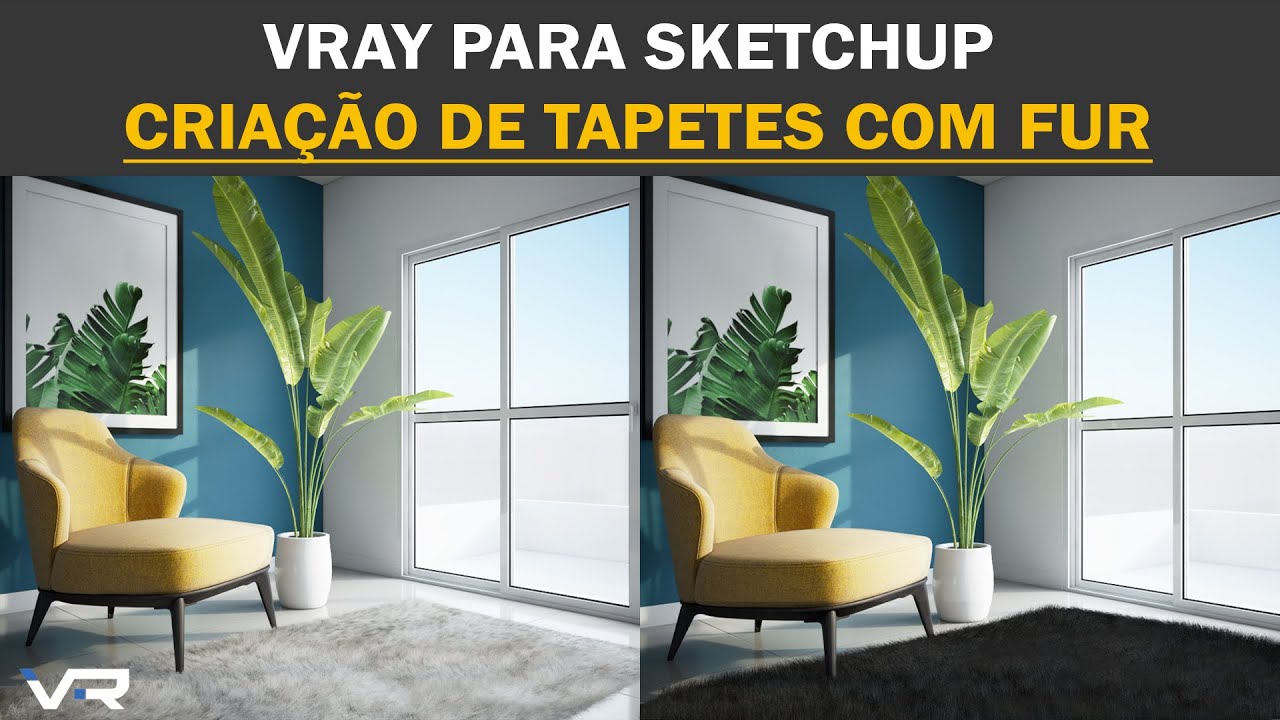 Criando tapetes com Vray Fur