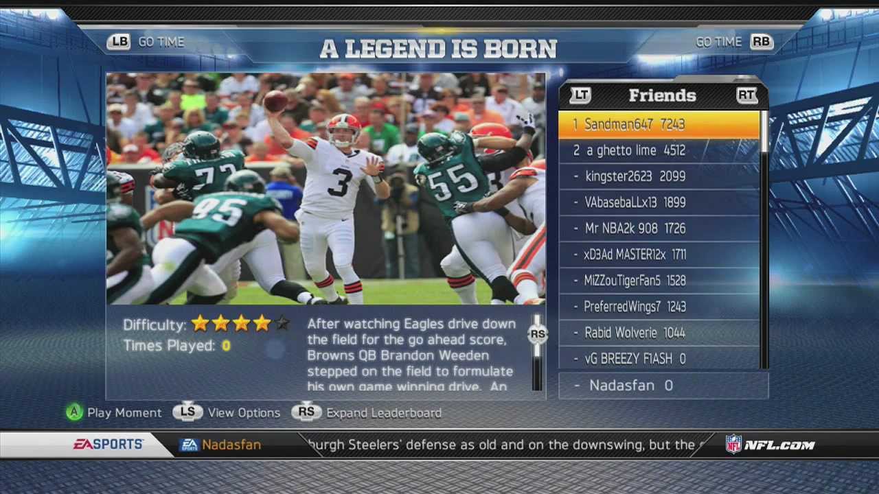 Madden 13 - Madden Moments Live: Week 1 - A Legend Is Born