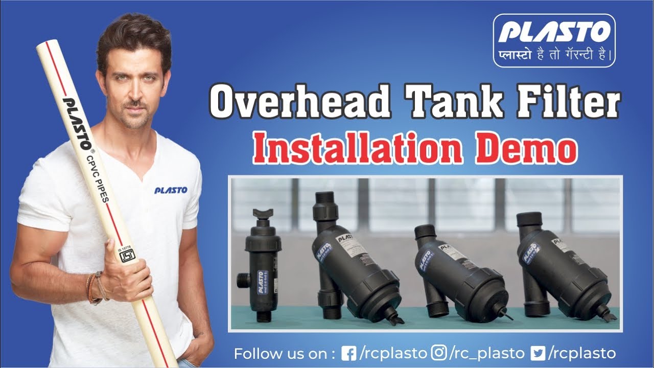 Plasto Over Head Tank filter | Installation Demo | Water Tank Filter