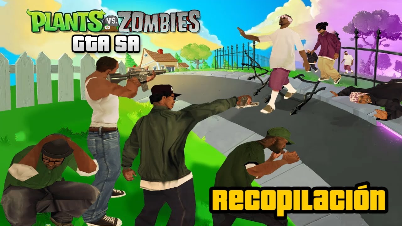 GTA SA Plantas Vs Zombies Recopilación