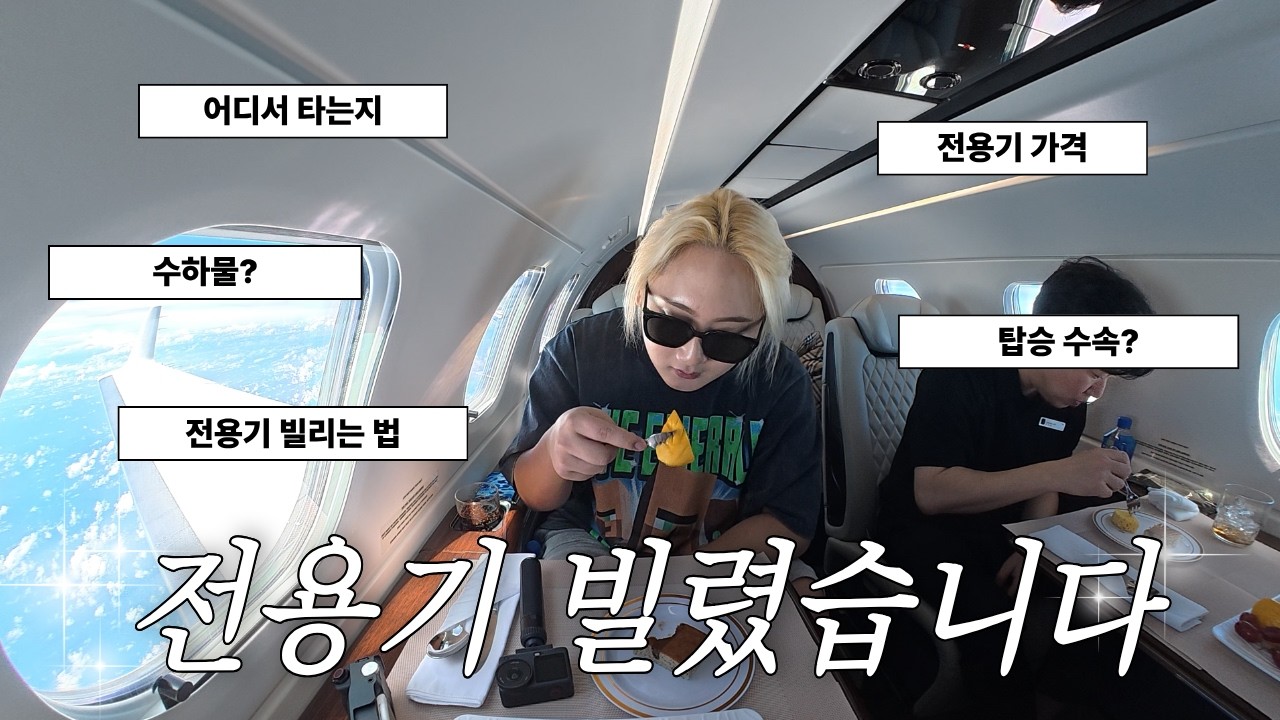 전용기 빌렸습니다