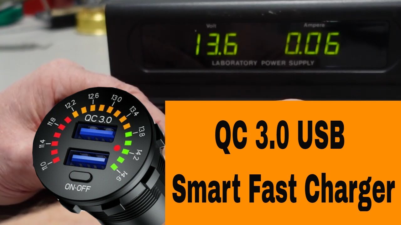 Testing & reviewing the new USB QC 3.0 smart charger with voltmeter gauge (2021) aliexpress
