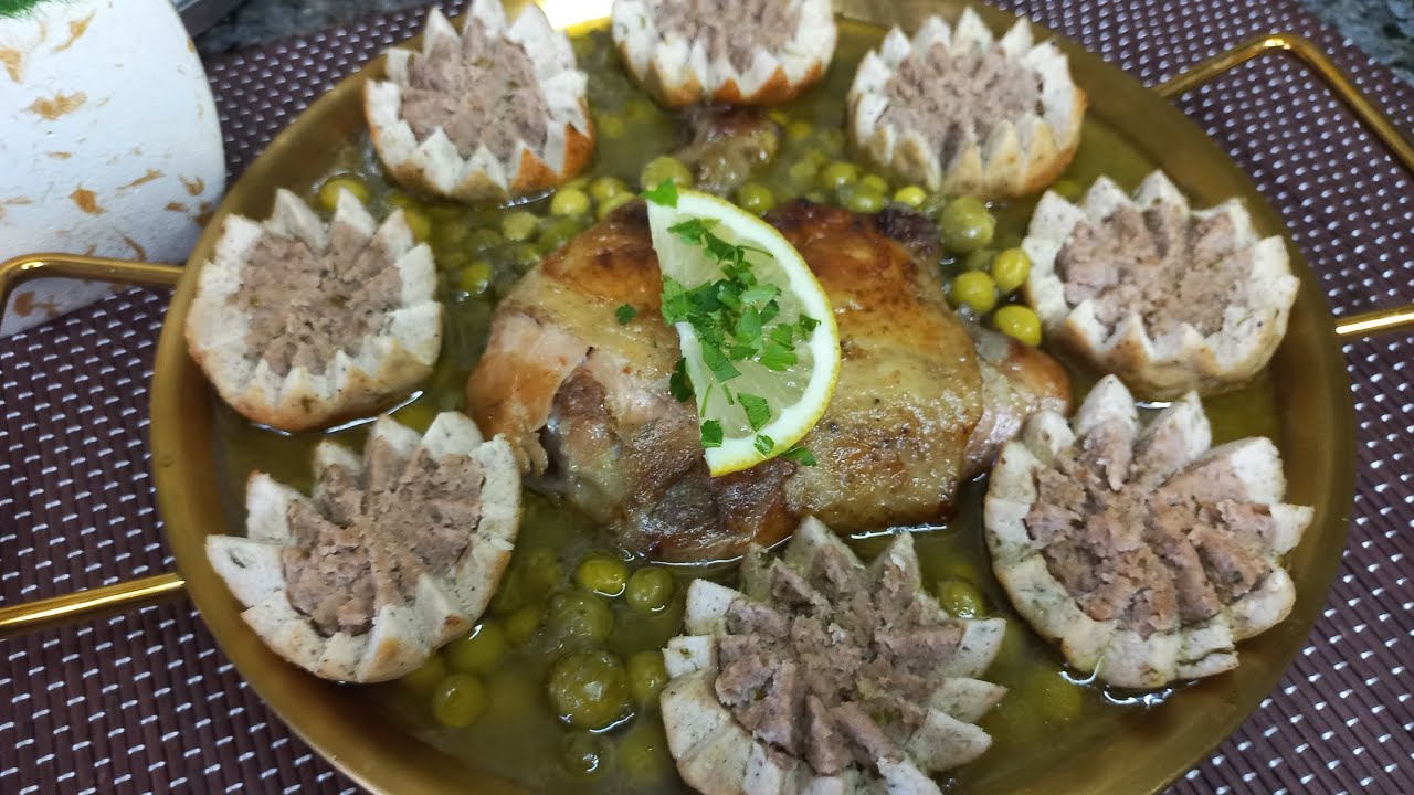 طاجين الجلبانة بوريدات الدجاج واللحم المفروم بطريقة عصرية والبنة مانحكيلكش حصريا لرمضان 2025🇩🇿😋