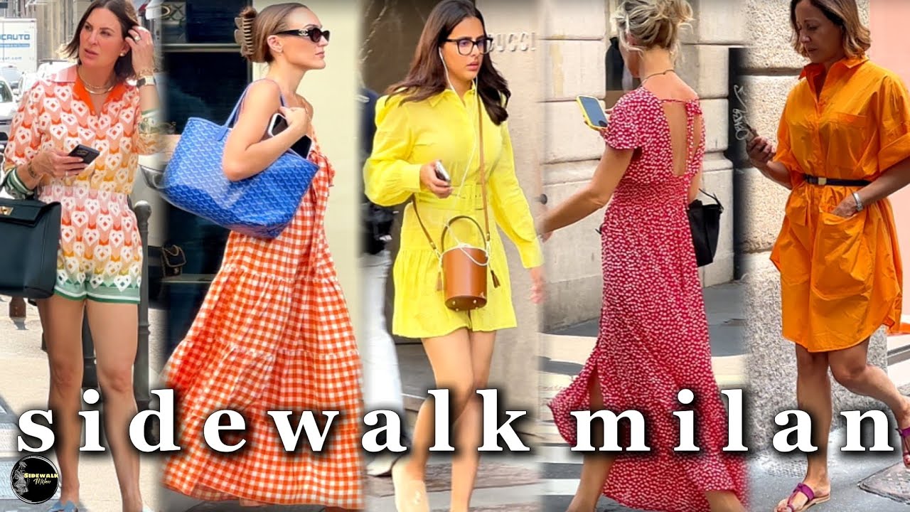 Top Milan Summer Fashion 2025 | Italian Chic & Stylish Outfit August 2025 | Sidewalk Milan