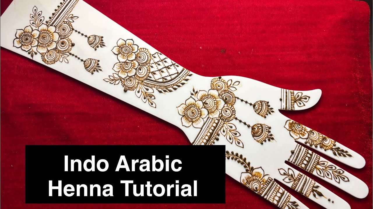 Indo Arabic style Mehndi Tutorial step by step | #indoarabicmehndi #mehndidesign #mehndi 