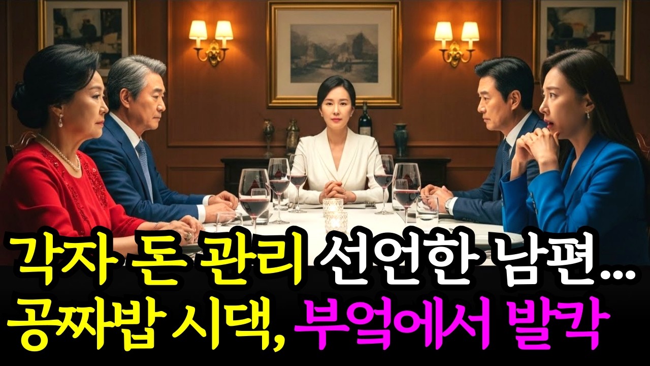 각자 돈 관리? 좋아… 공짜 밥 시댁이 부엌에서 무너진 결정적 순간