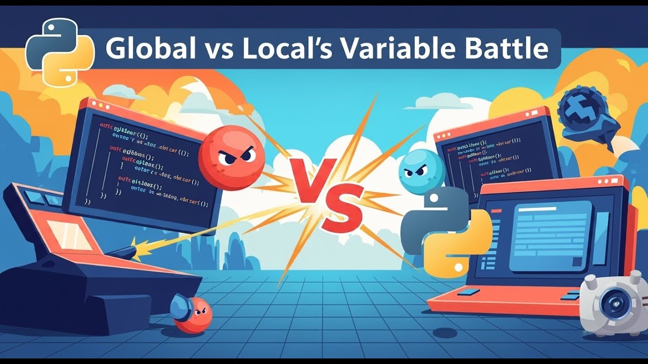 Global vs Local: Python's Variable Battle #coding #python #new #programming