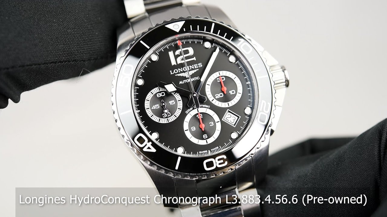 Longines HydroConquest Chronograph L3.883.4.56.6 (Pre-owned)
