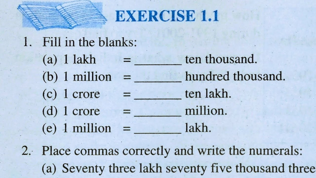 Class 6th maths l Exercise 1.1 l chapter 1 l knowing your number l NCERT l Solution l new ncert