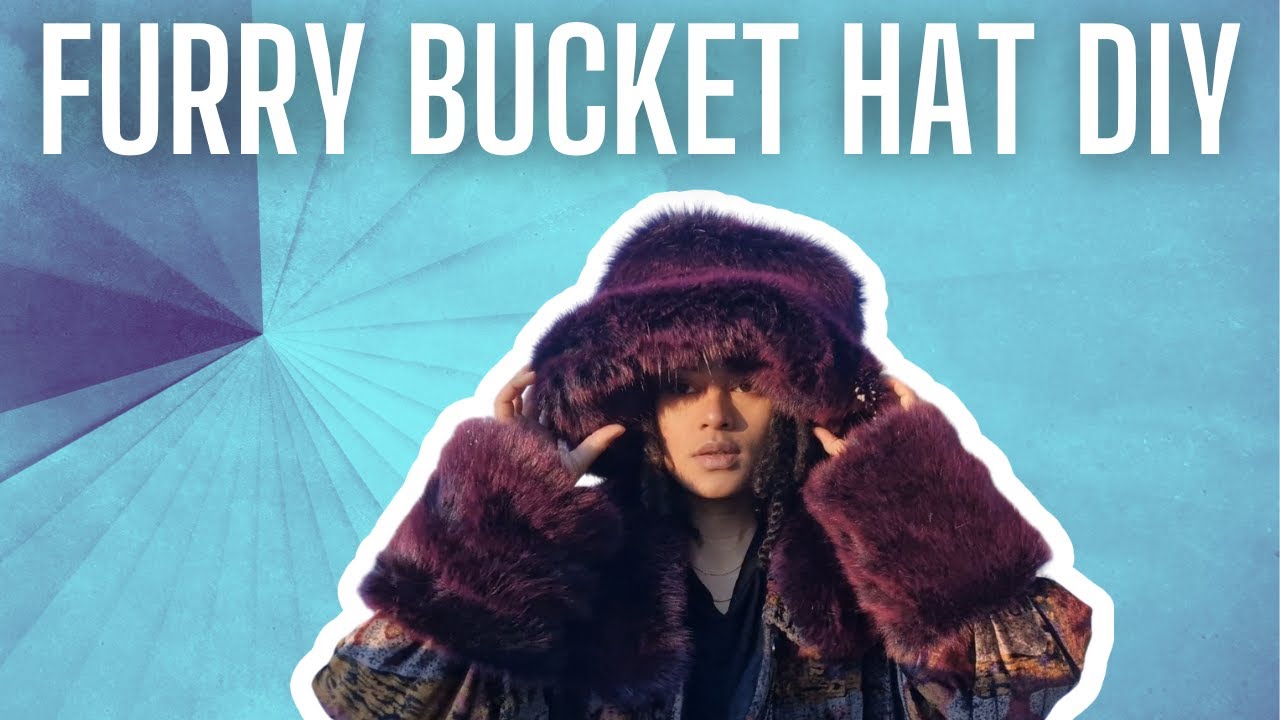 BIG Floppy Fur Bucket Hat | | Rihanna Inspired Fur Bucket Hat | DIY with Lydia-Deborah