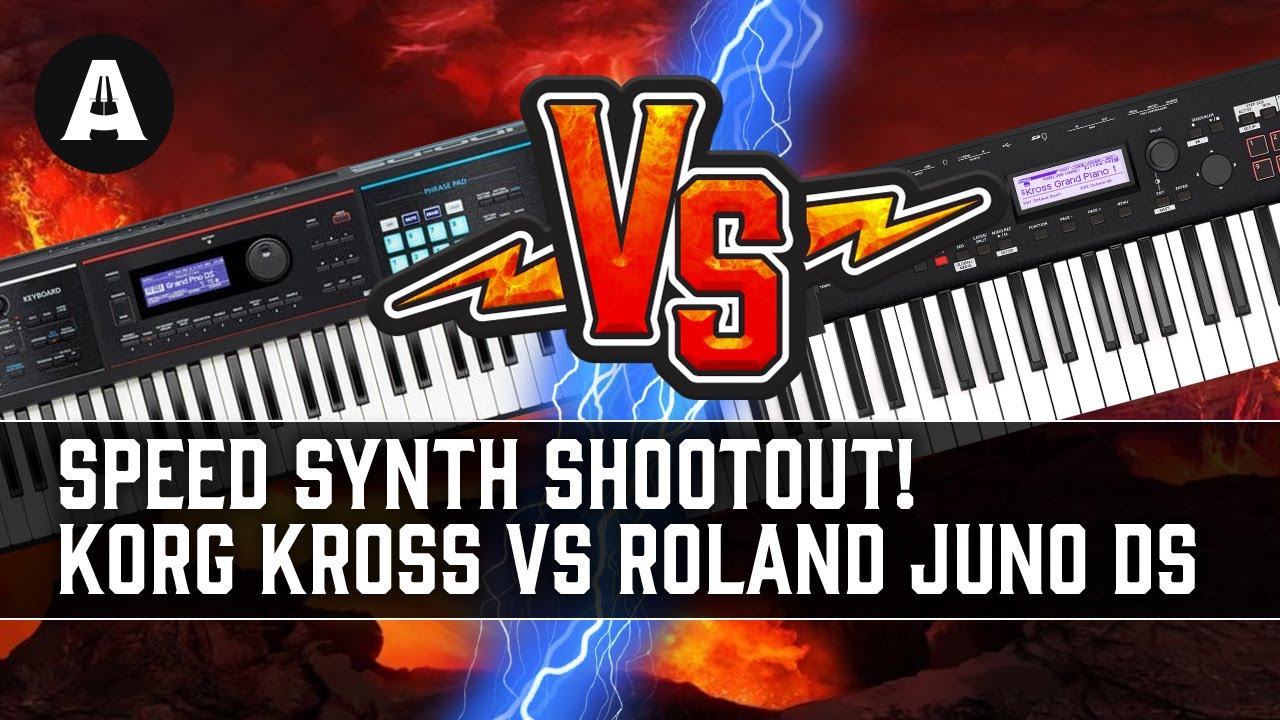 Korg Kross vs Roland Juno DS - Speed Synth Shootout!