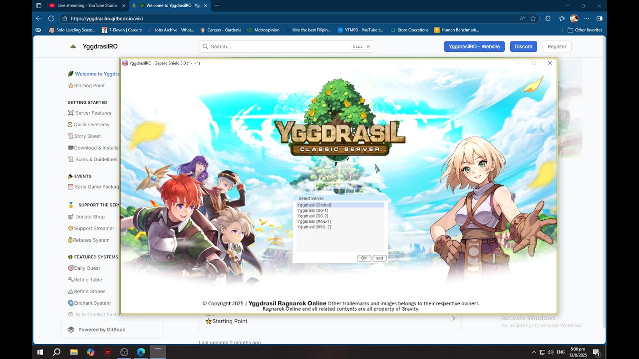 CLASSIC RAGNAROK_YGGDRASIL RO - New RO Server