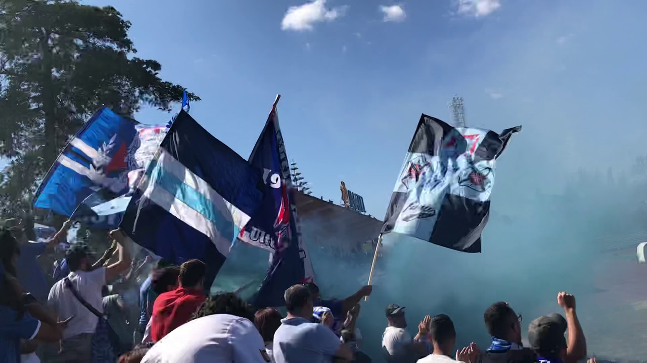 Fúria Azul (Ultras do Belenenses) no dia 15 de junho de 2019 na final do campeonato da AF Lisboa