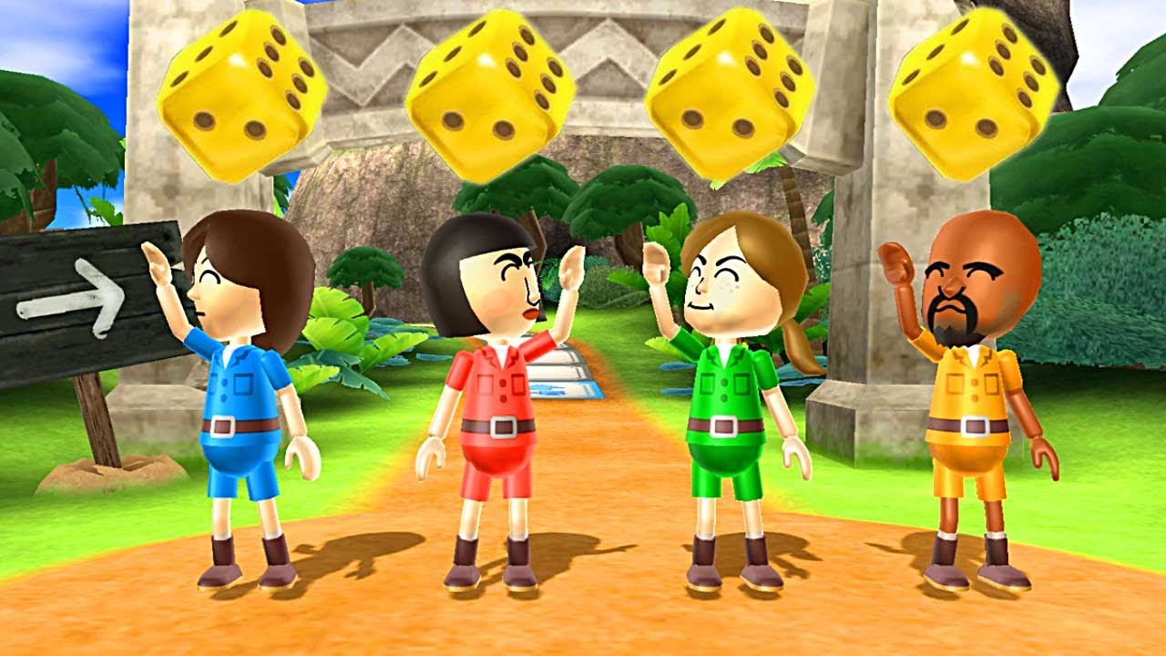 Wii Party Series Board Game Island - Guest F vs Marisa vs Lucía vs Matt (Master Difficulty)