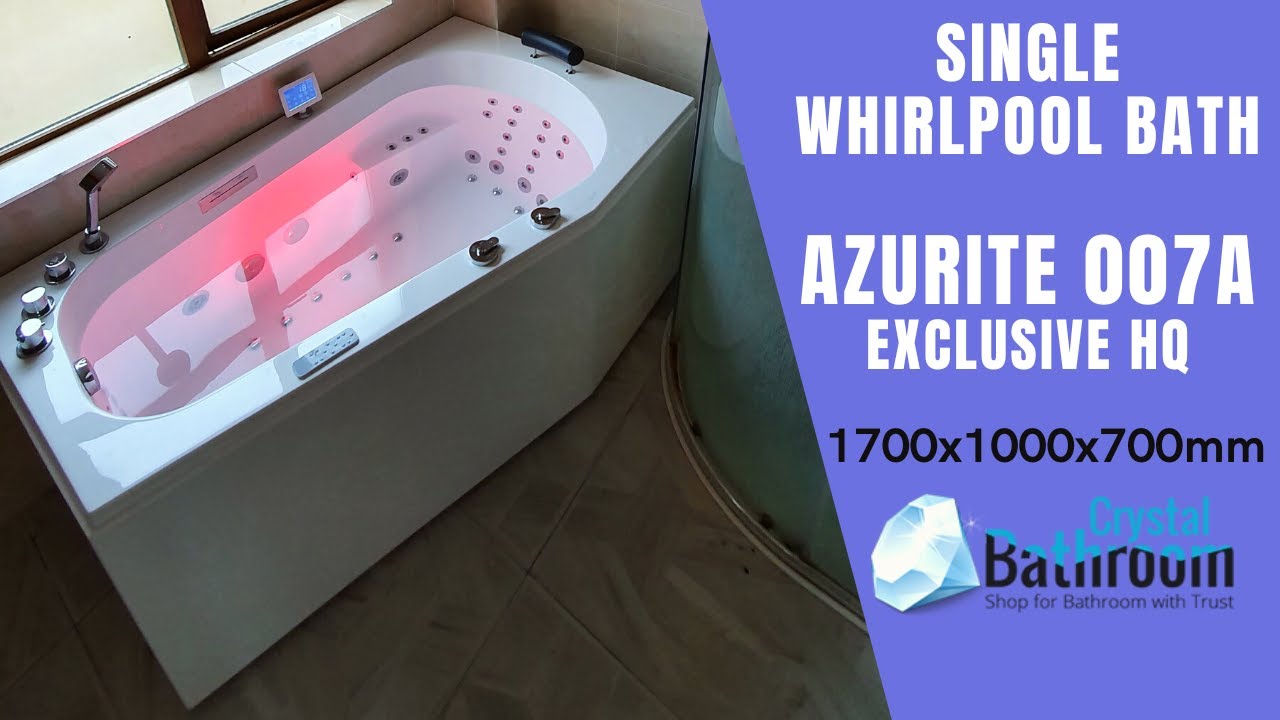 Luxury Hydrotherapy Bathtub &bdquo;AZURITE 007A&rdquo; will add a Modern Look to Your Bathroom | Whirlpool Bath