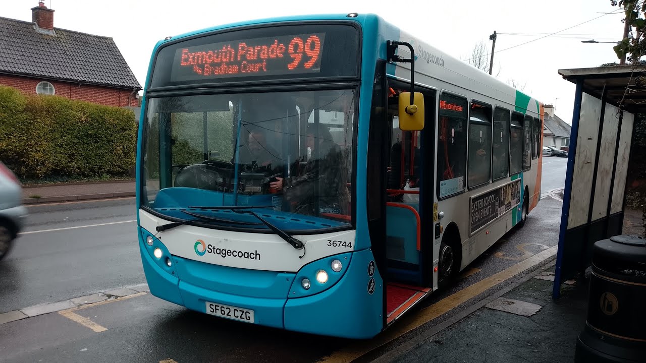 Stagecoach South West 36744, SF62CZG, C, to Sowton Park and Ride. 